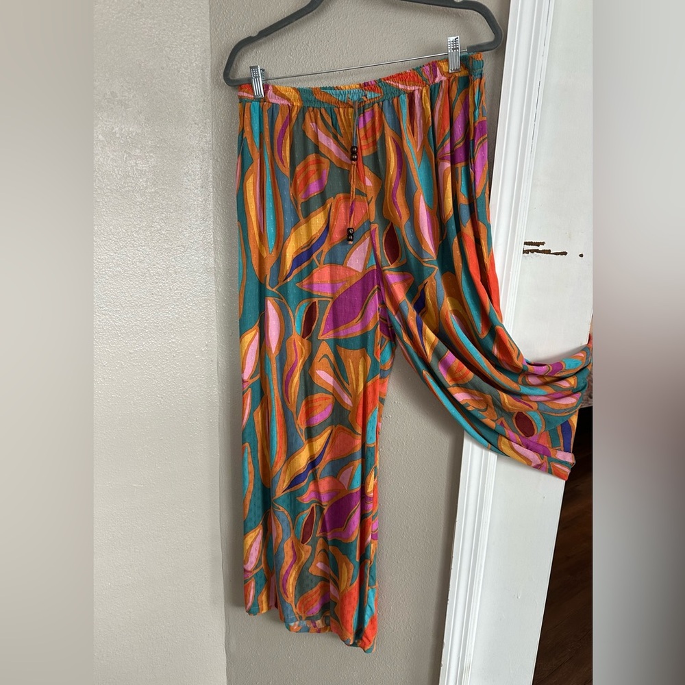 RACHEL Rachel Roy Multicolor Abstract Maxi Pants